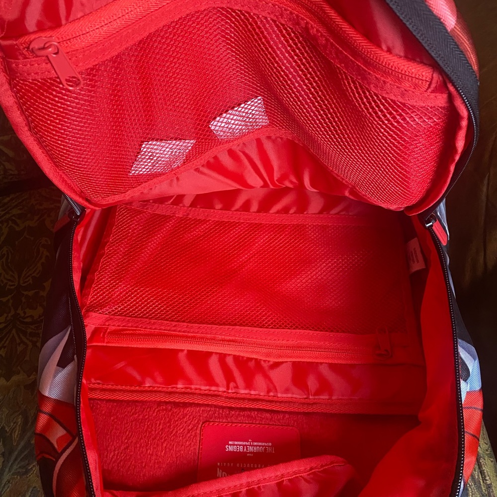 Sprayground Red Ranger Helmet Backpack - Picture 7 of 7
